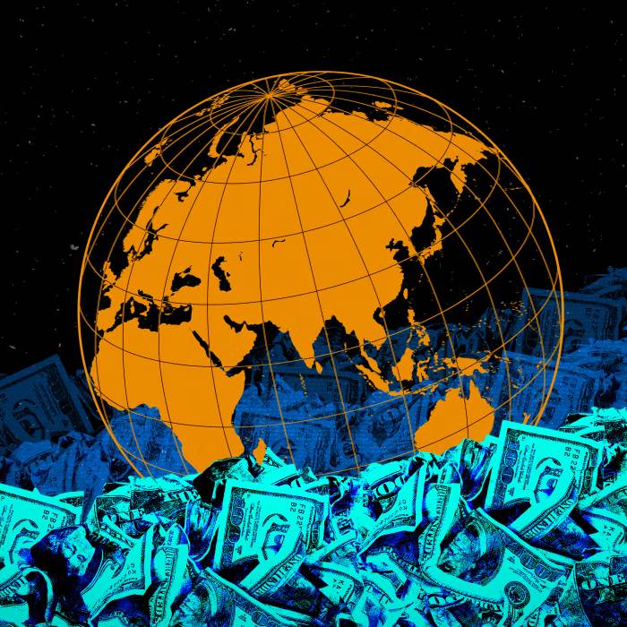 A globe and money in a pile

AI-generated content may be incorrect.