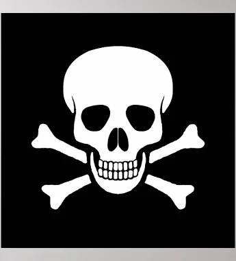 A skull and crossbones on a black background with Skull and Bones in the background
AI-generated content may be incorrect.